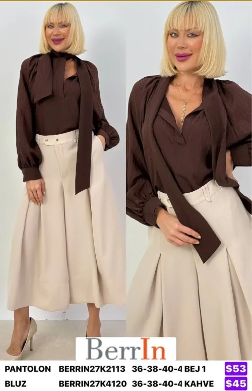 Брюки Berri̇n (Beige, модель BERRIN27K2113) оптом