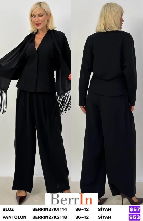 Блузка Berri̇n (Black, модель BERRIN27K4114) оптом