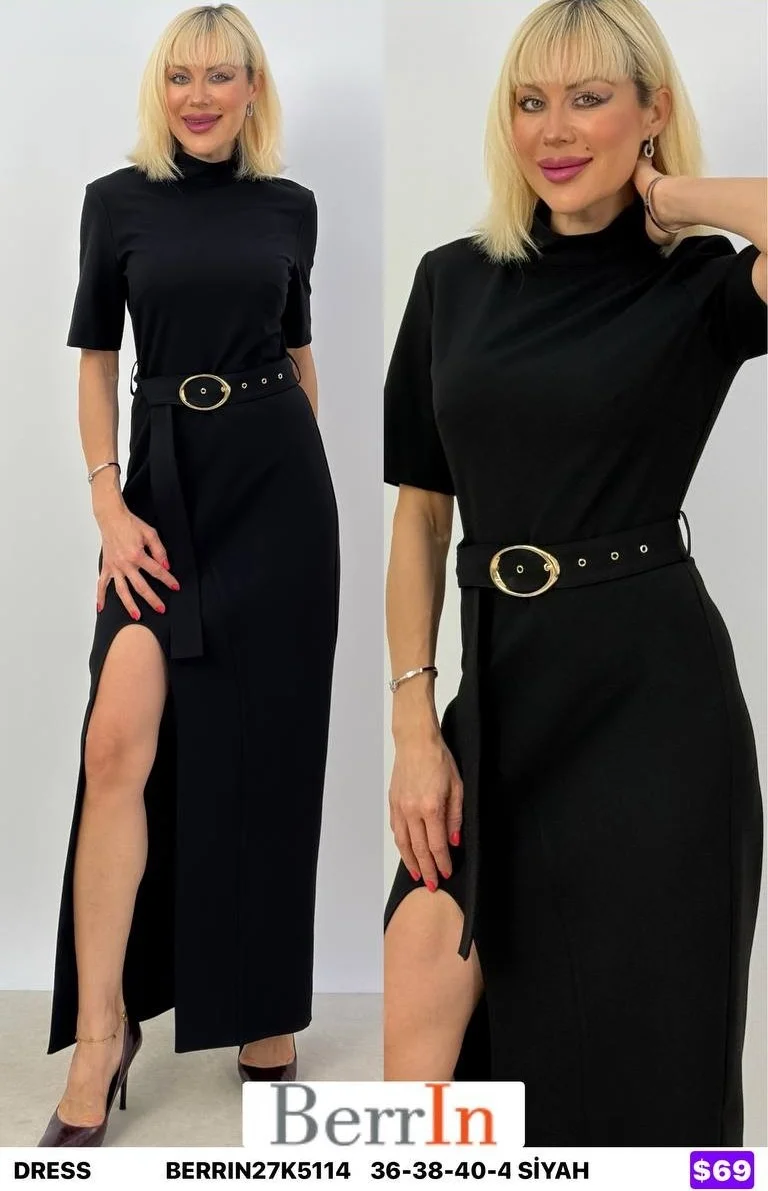 Платье Berri̇n (Black, модель BERRIN27K5114) оптом