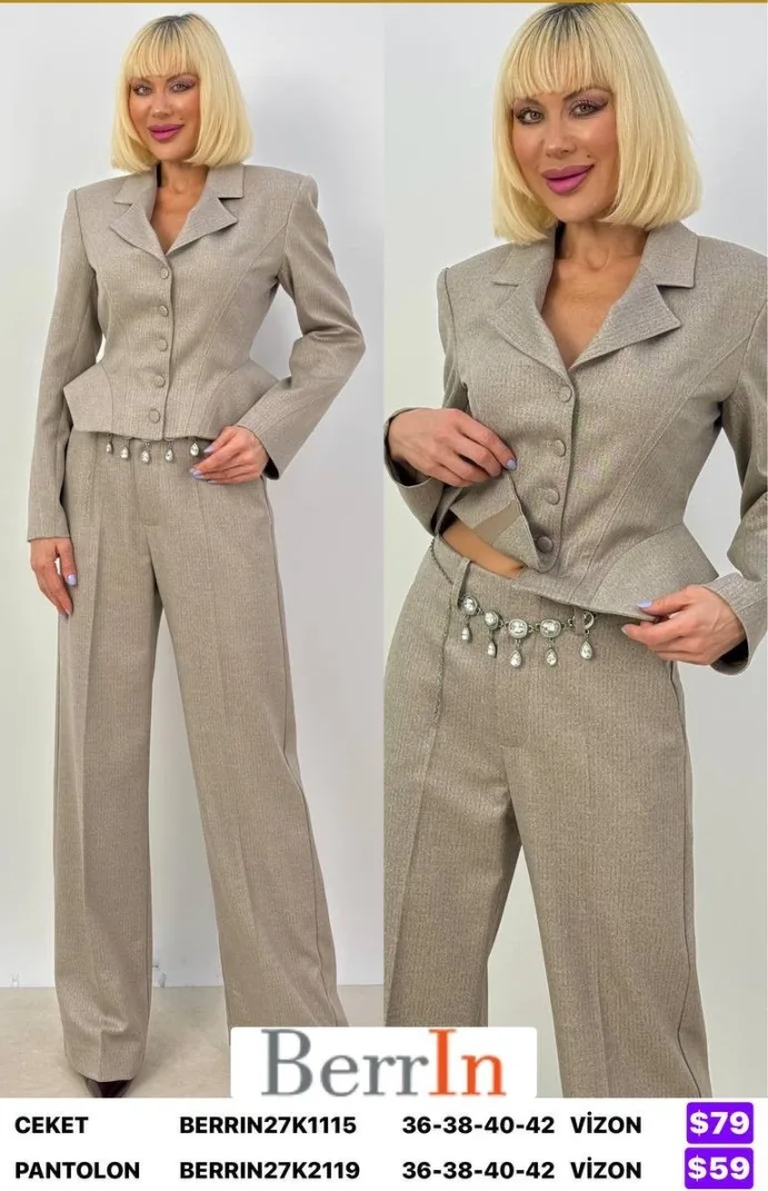 Брюки Berri̇n (Beige, модель BERRIN27K2119) оптом