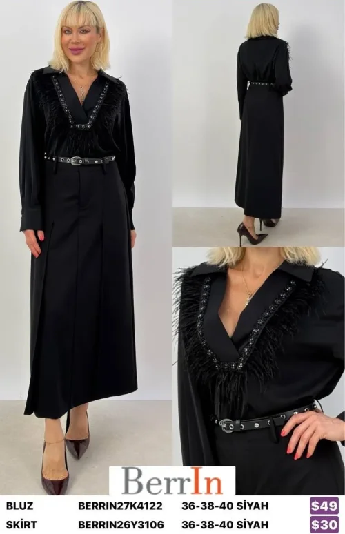 Юбка Berri̇n (Black, модель BERRIN26Y3106) оптом