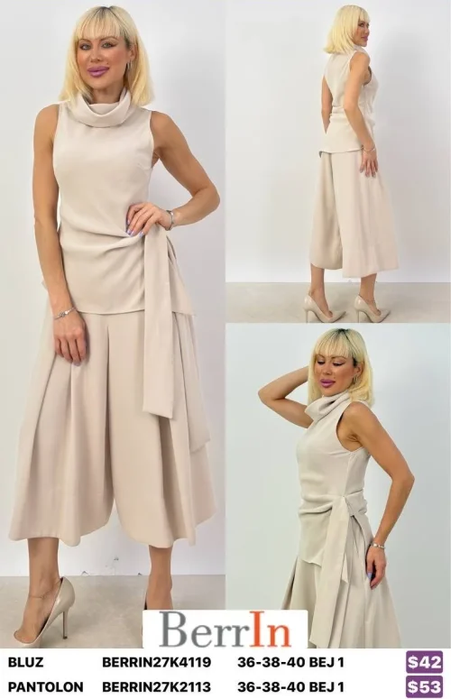 Блузка Berri̇n (Beige, модель BERRIN27K4119) оптом