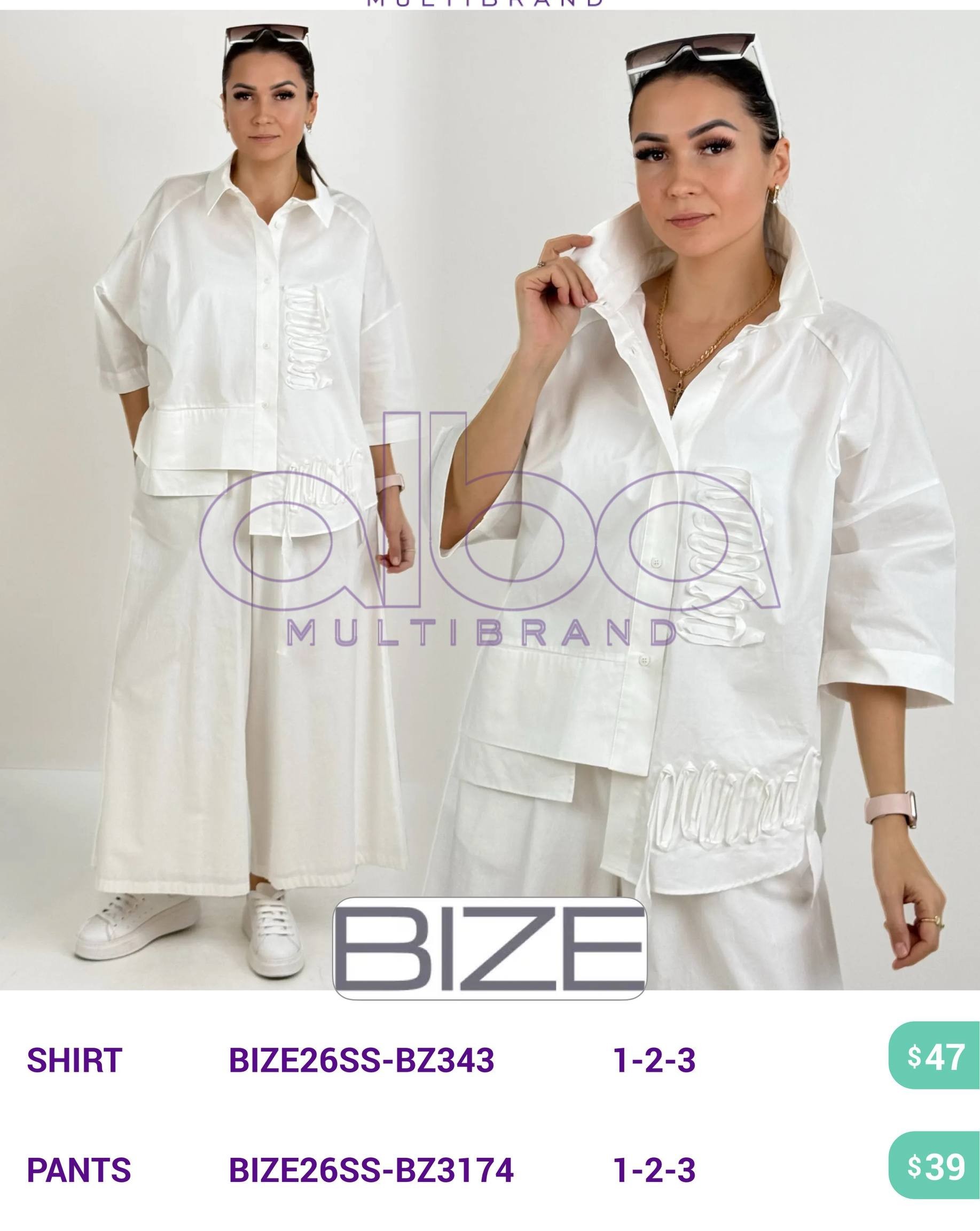 Брюки BIZE (модель BIZE26SS-BZ3174) оптом