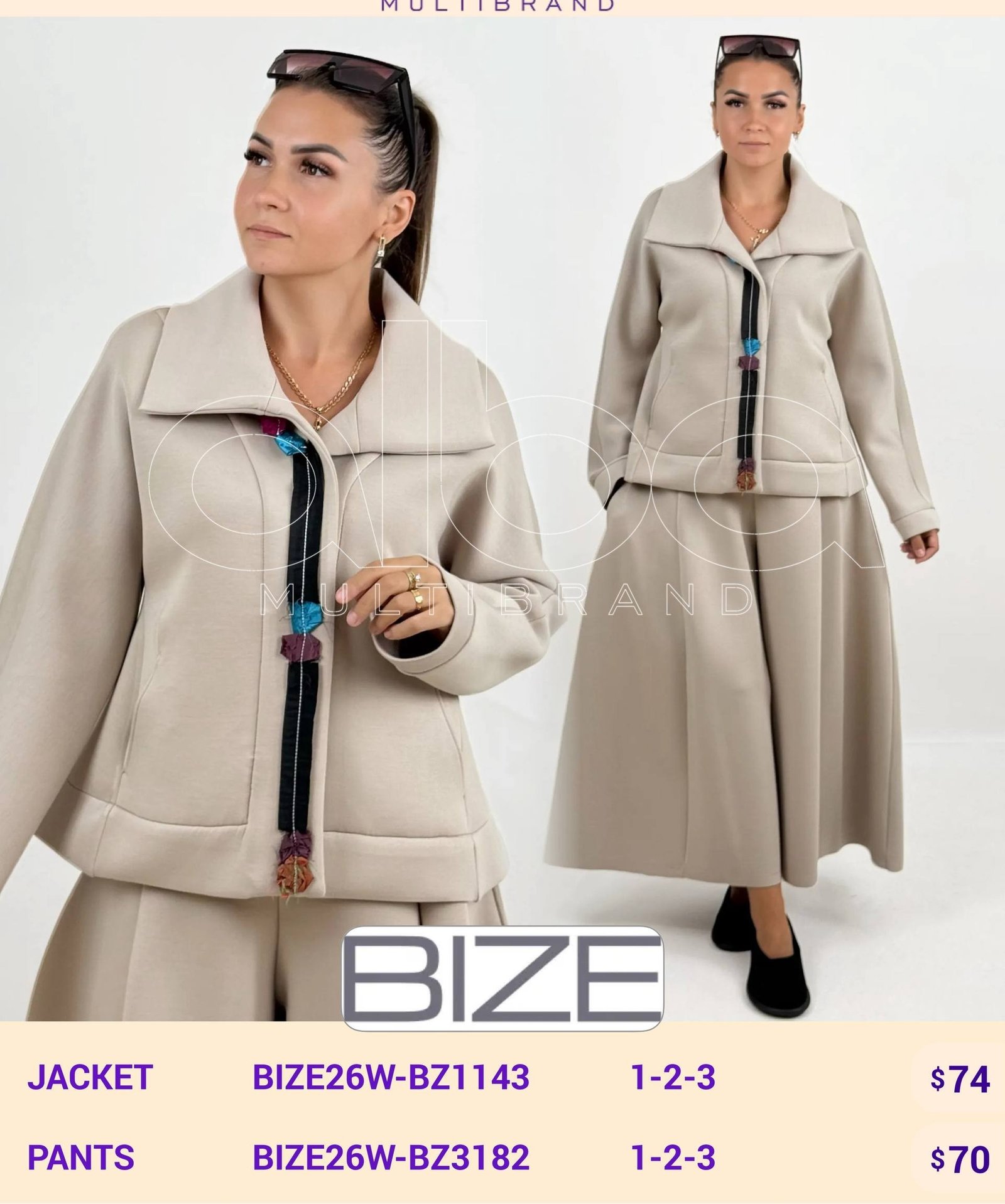 Жакет BIZE (модель BIZE26W-BZ1143) оптом