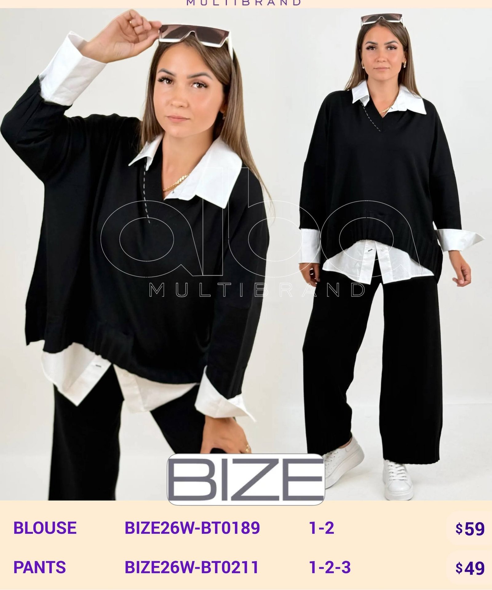 Брюки BIZE (модель BIZE26W-BT0211) оптом