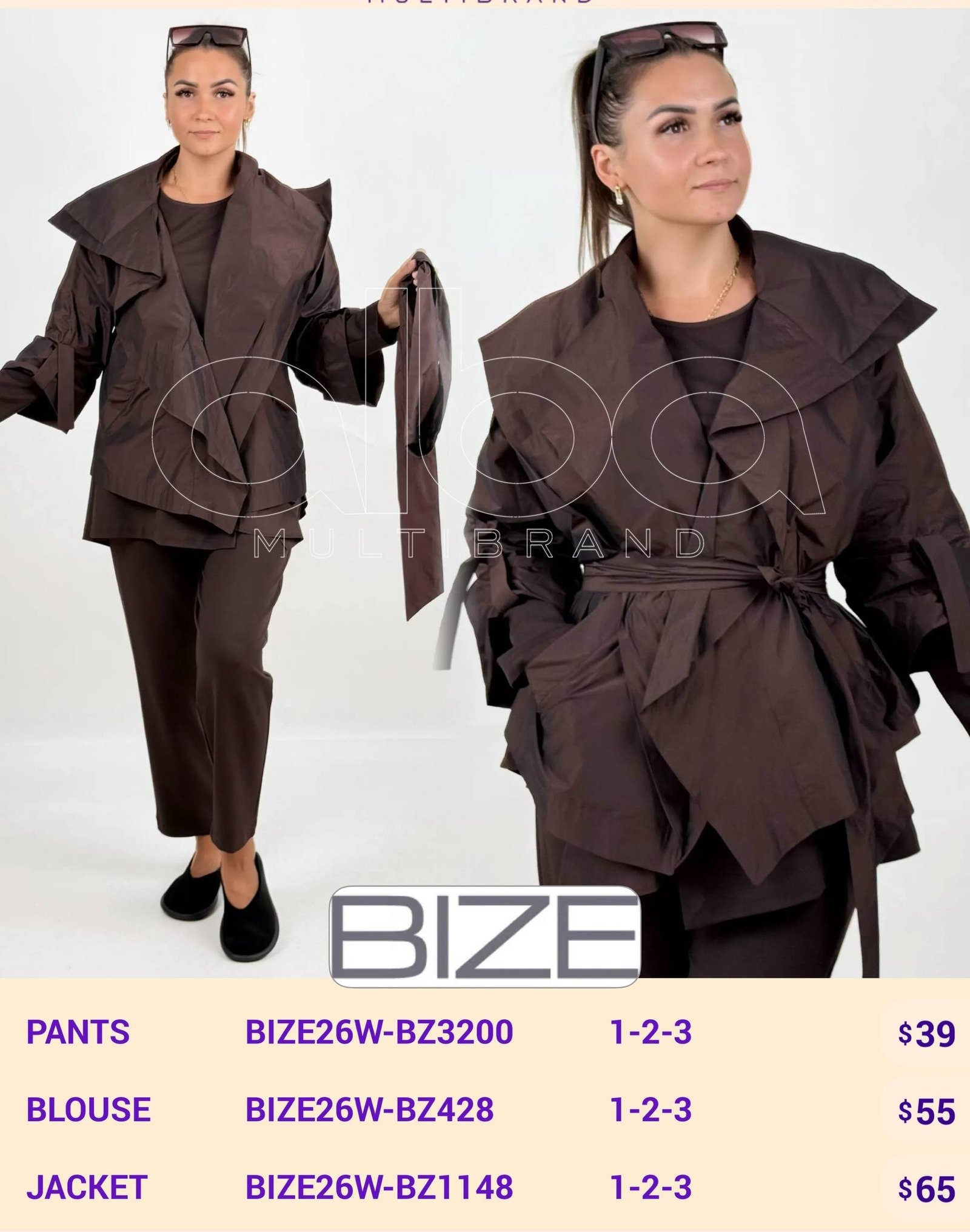 Жакет BIZE (модель BIZE26W-BZ1148) оптом