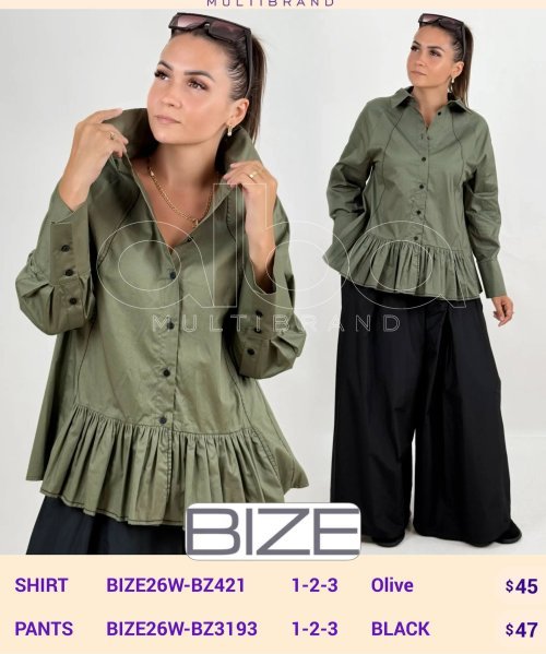 Брюки BIZE (Черный, модель BIZE26W-BZ3193) оптом