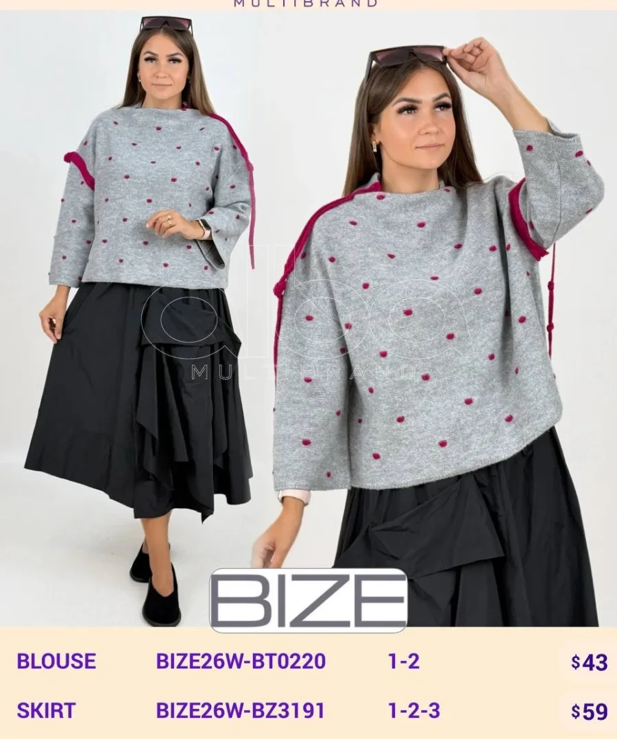 Блузка BIZE (Not specified, модель BIZE26W-BT0220) оптом