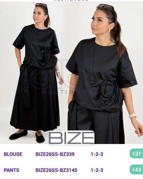 Блузка BIZE (модель BIZE26SS-BZ339) оптом