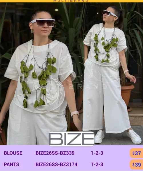 Блузка BIZE (модель BIZE26SS-BZ339) оптом