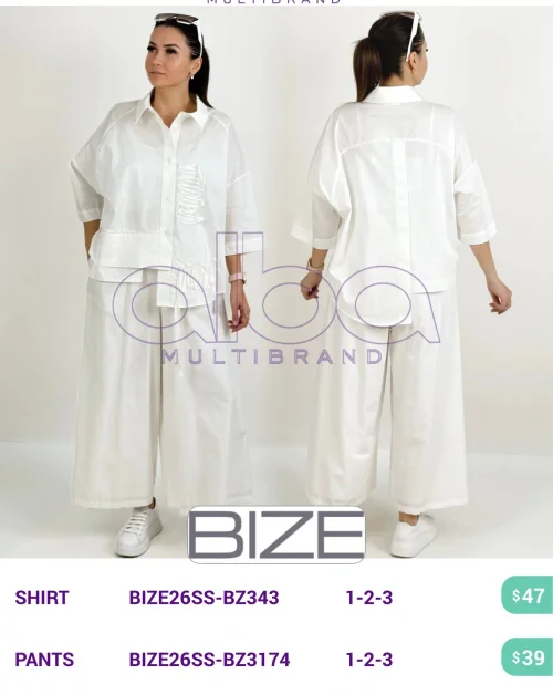 Рубашка BIZE (модель BIZE26SS-BZ343) оптом