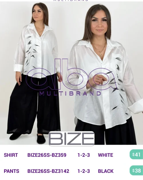 Брюки BIZE (Черный, модель BIZE26SS-BZ3142) оптом