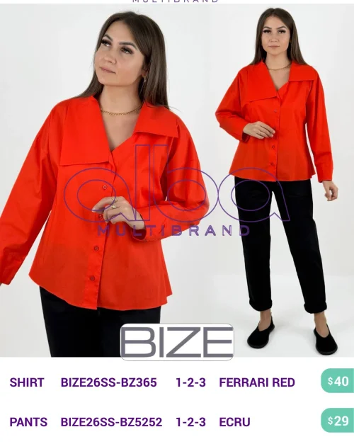 Брюки BIZE (Кремовый, модель BIZE26SS-BZ5252) оптом