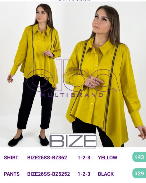 Брюки BIZE (Черный, модель BIZE26SS-BZ5252) оптом