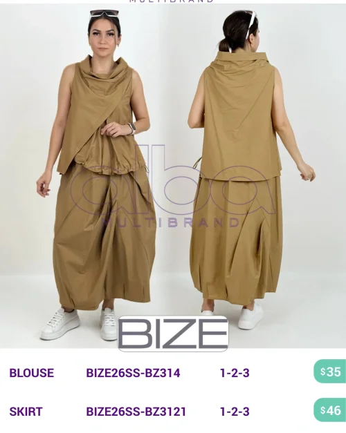 Блузка BIZE (модель BIZE26SS-BZ314) оптом
