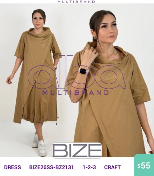 Платье BIZE (CRAFT, модель BIZE26SS-BZ2131) оптом