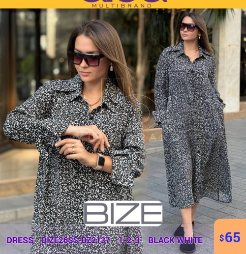 Платье BIZE (Черный, модель BIZE26SS) оптом