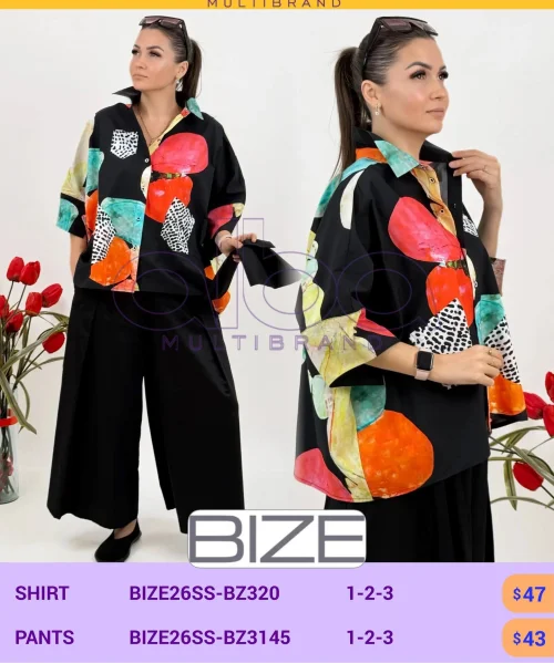 Рубашка BIZE (модель BIZE26SS-BZ320) оптом