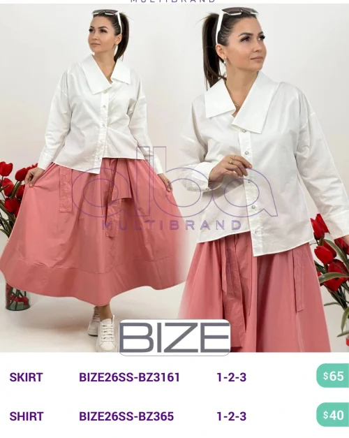 Рубашка BIZE (модель BIZE26SS-BZ365) оптом