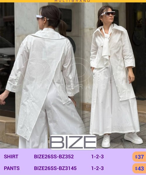 Рубашка BIZE (модель BIZE26SS-BZ352) оптом