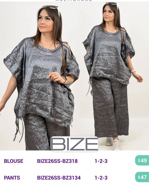 Блузка BIZE (модель BIZE26SS-BZ318) оптом