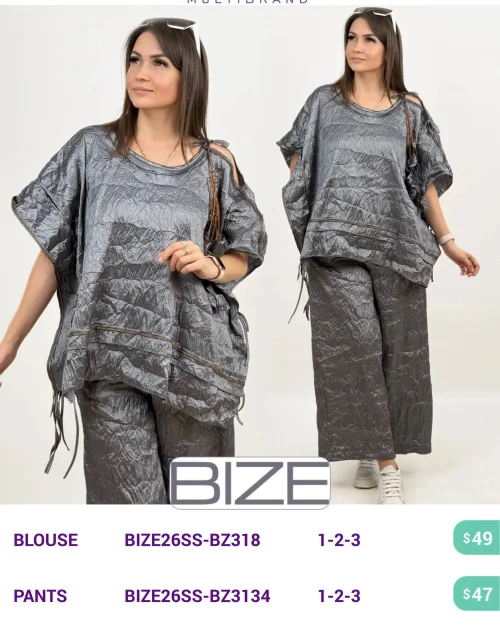 Блузка BIZE (модель BIZE26SS-BZ318) оптом