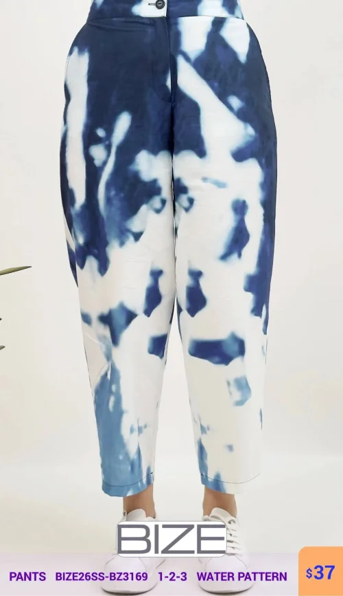 Брюки BIZE (WATER PATTERN, модель BIZE26SS-BZ3169) оптом