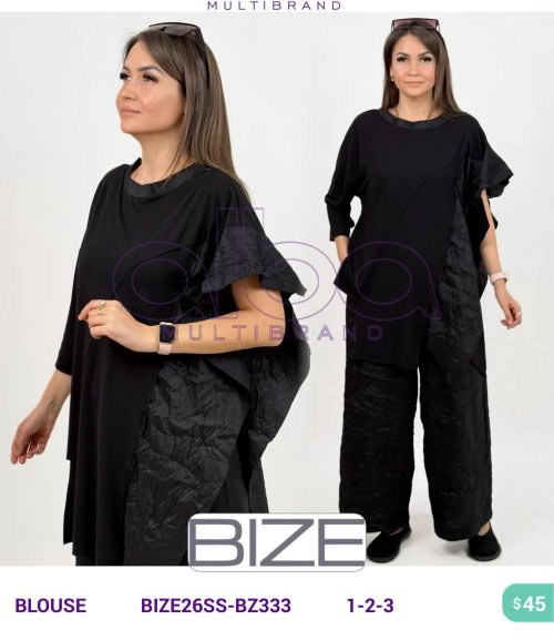 Блузка BIZE (модель BIZE26SS-BZ333) оптом