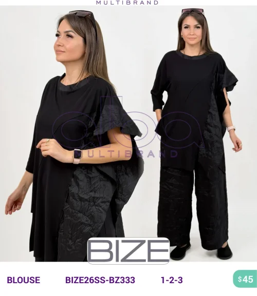 Блузка BIZE (модель BIZE26SS-BZ333) оптом
