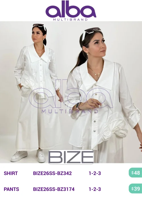 Рубашка BIZE (модель BIZE26SS-BZ342) оптом