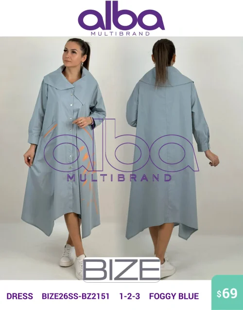 Платье BIZE (Синий, модель BIZE26SS-BZ2151) оптом