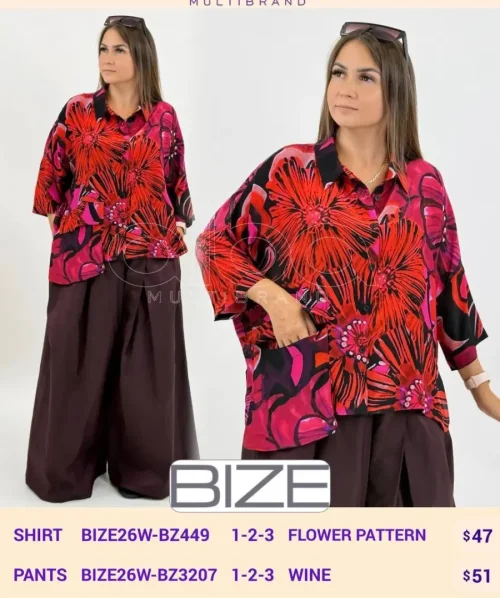 Рубашка BIZE (Not specified, модель BIZE26W-BZ449) оптом