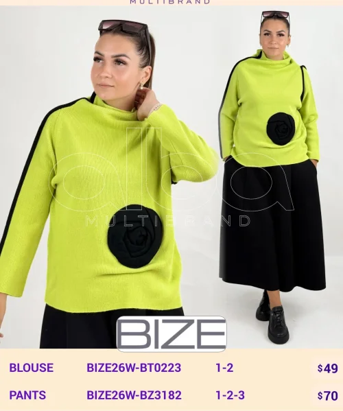 Блузка BIZE (Not specified, модель BIZE26W-BT0223) оптом