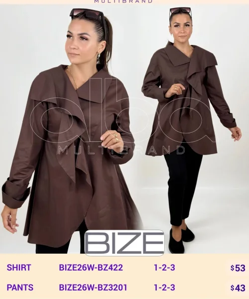 Рубашка BIZE (Not specified, модель BIZE26W-BZ422) оптом