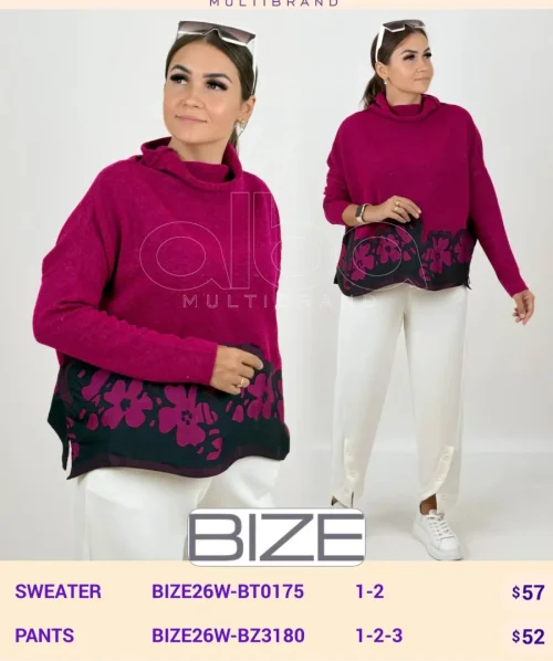 Свитер BIZE (Not specified, модель BIZE26W-BT0175) оптом