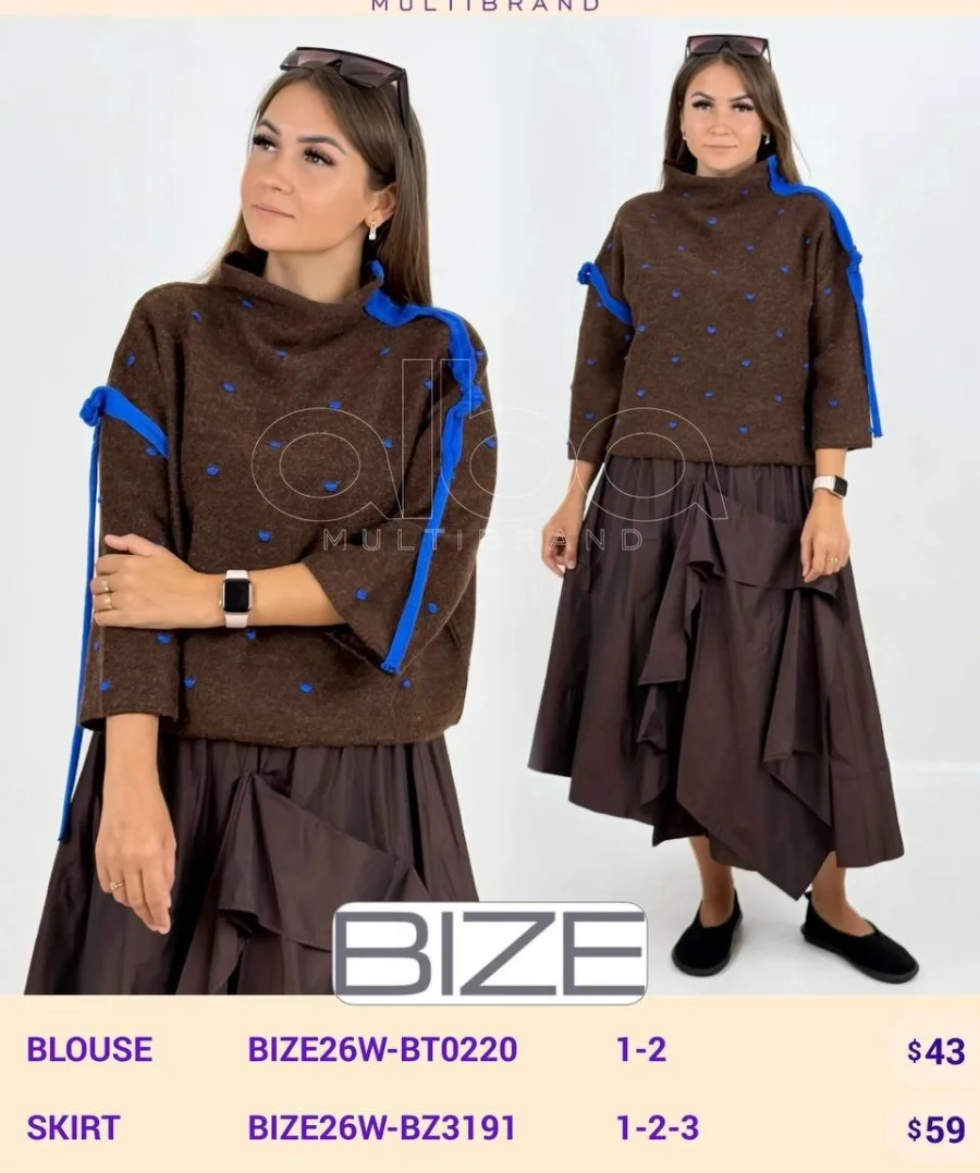 Блузка BIZE (Not specified, модель BIZE26W-BT0220) оптом