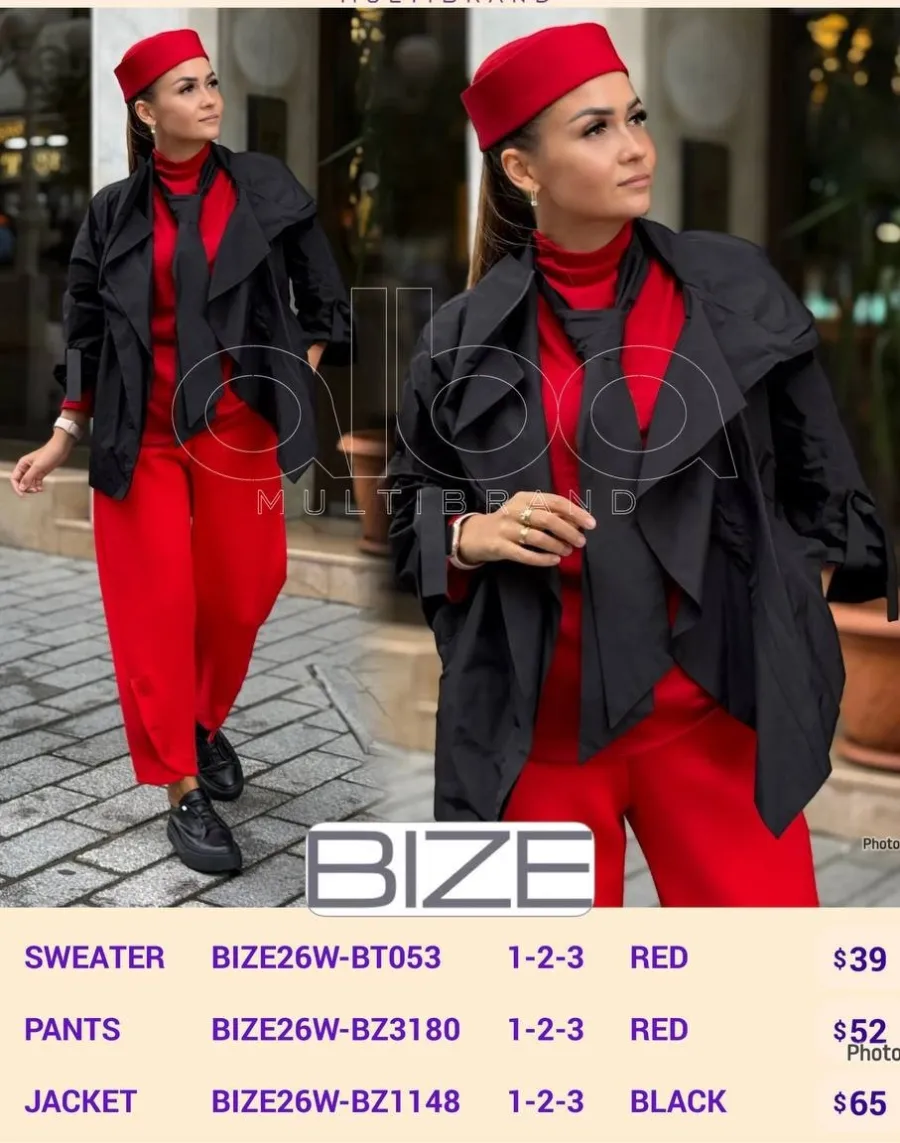 Жакет BIZE (Black, модель BIZE26W-BZT148) оптом