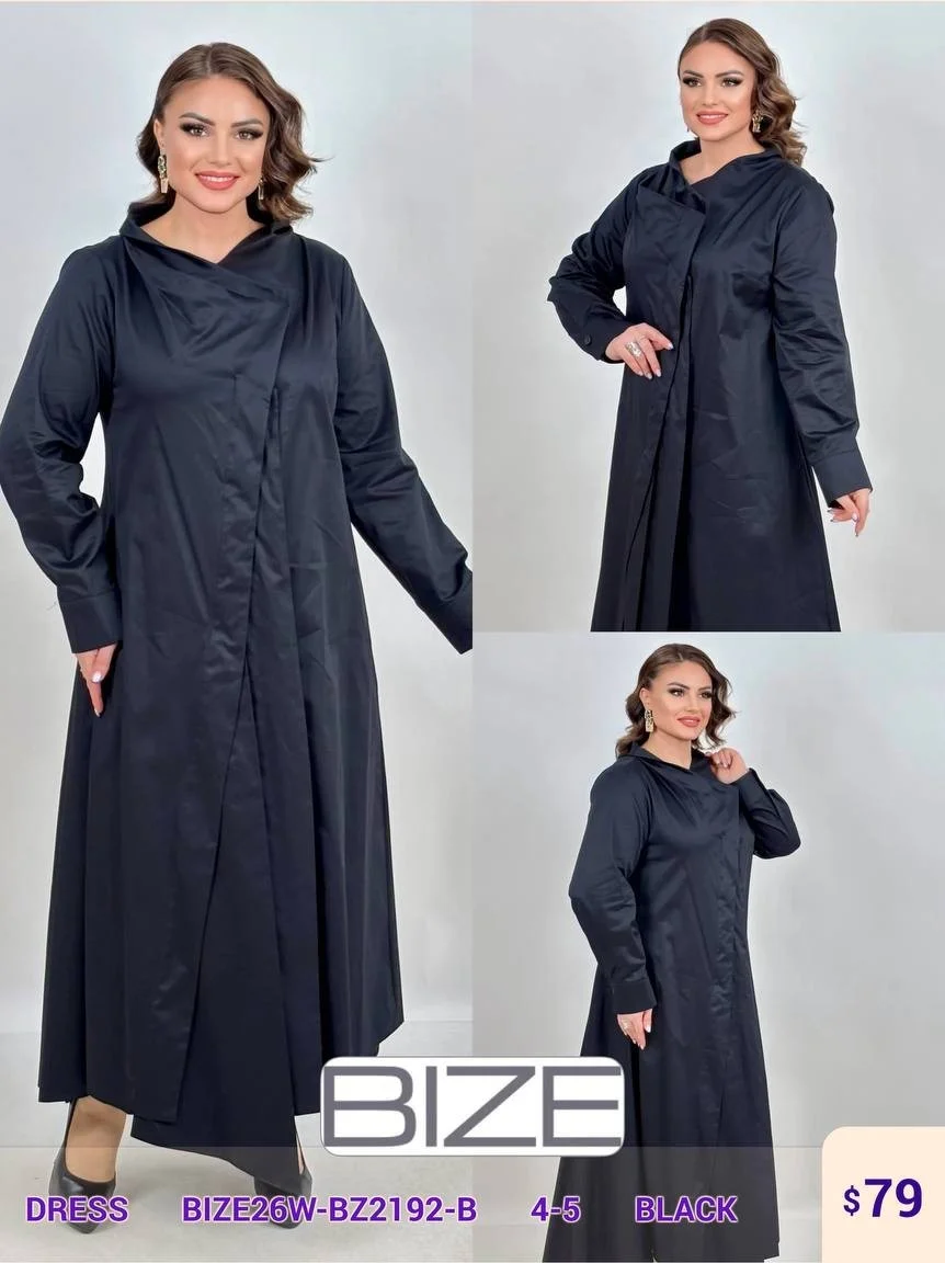 Платье BIZE (Black, модель BIZE26W-BZ2192-B) оптом