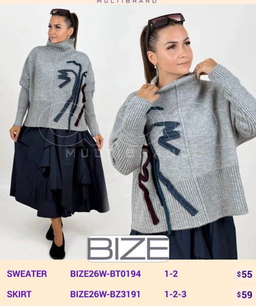 Свитер BIZE (Not specified, модель BIZE26W-BT0194) оптом