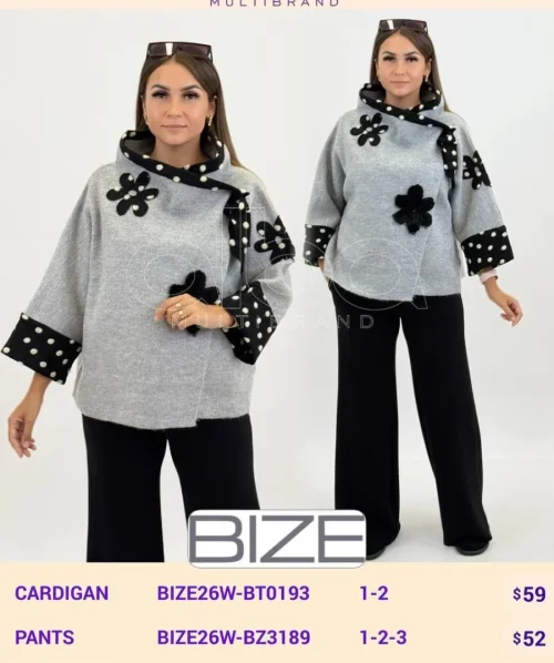 Кардиган BIZE (Not specified, модель BIZE26W-BT0193) оптом