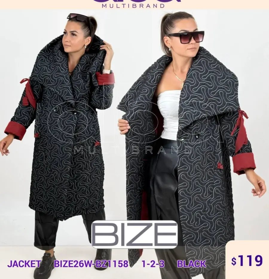 Жакет BIZE (Black, модель BIZE26W-BZ11581) оптом