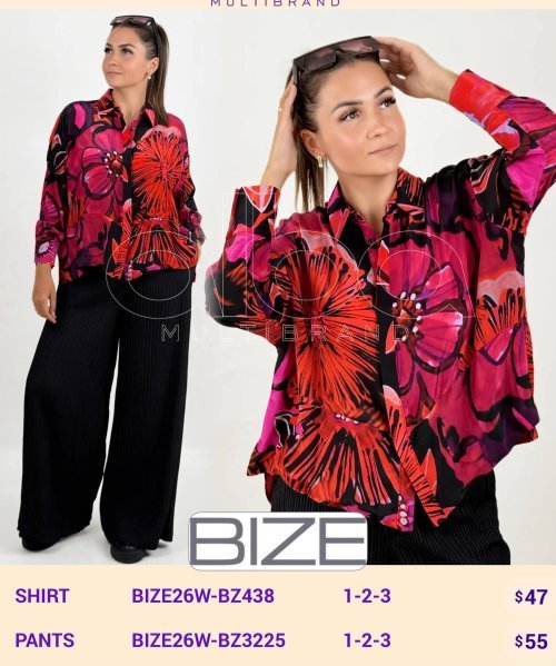 Рубашка BIZE (модель BIZE26W-BZ438) оптом