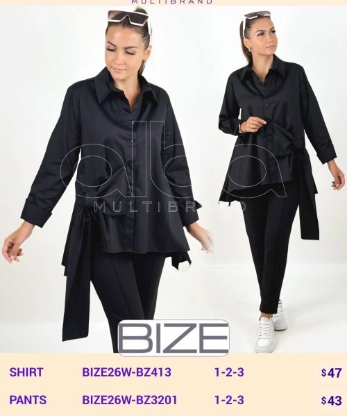 Рубашка BIZE (модель BIZE26W-BZ413) оптом