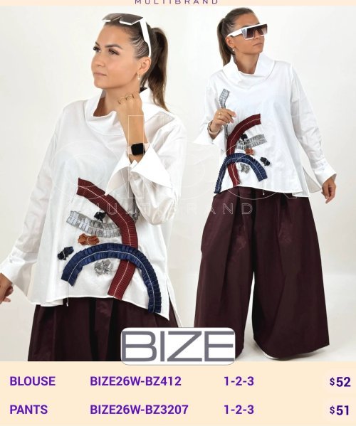 Блузка BIZE (модель BIZE26W-BZ412) оптом
