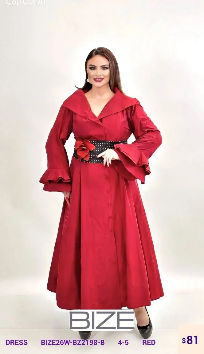 Платье BIZE (Red, модель BIZE26WBZ2198) оптом