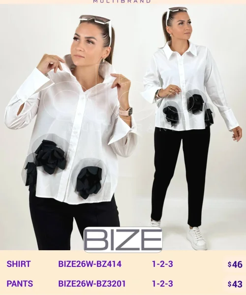 Рубашка BIZE (модель BIZE26W-BZ414) оптом