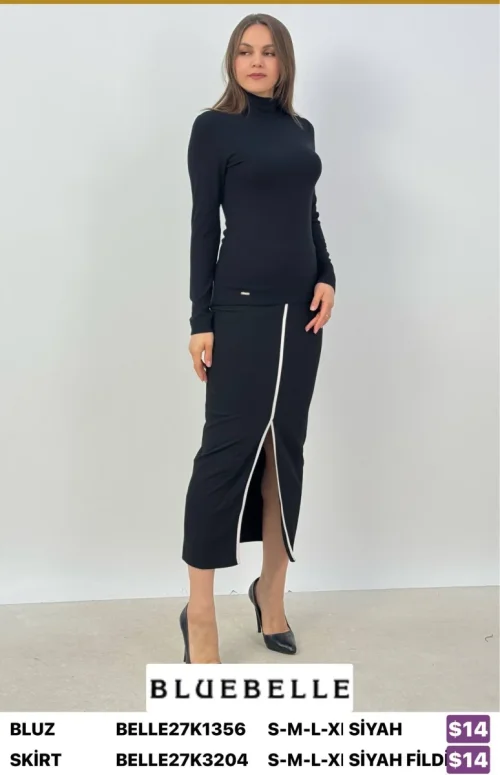 Блузка Bluebelle (Black, модель BELLE27K1356) оптом