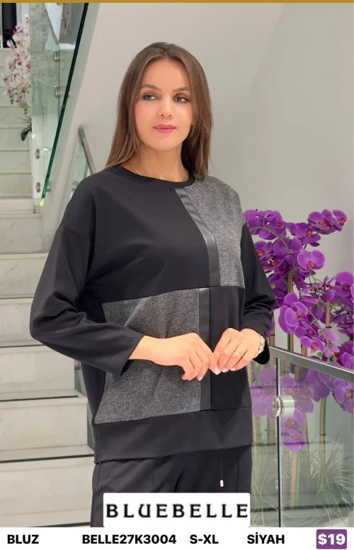 Блузка Bluebelle (Black, модель BELLE27K3004) оптом