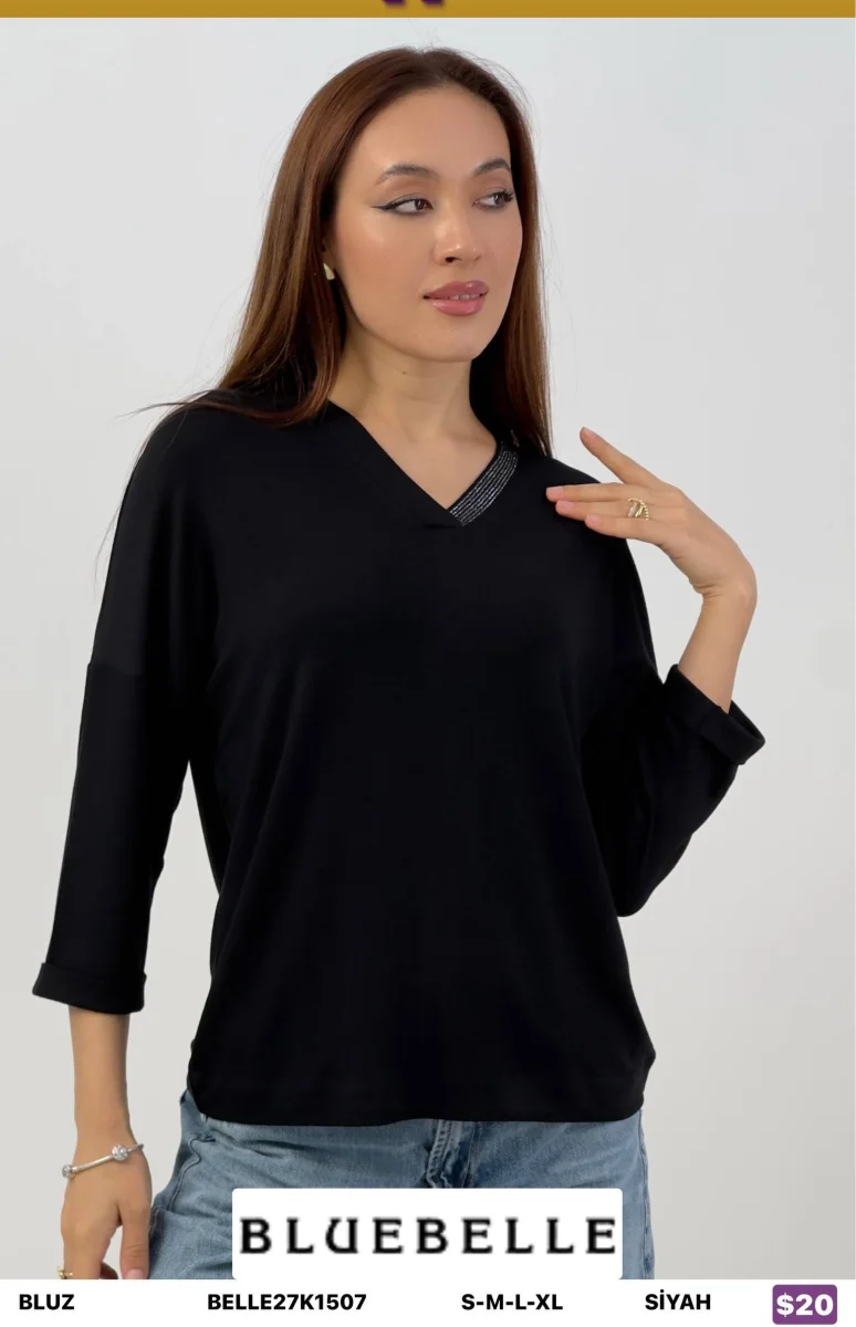 Блузка Bluebelle (Black, модель BELLE27K1507) оптом