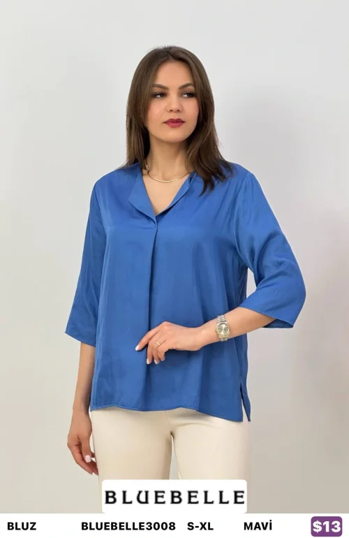Блузка Bluebelle (Синий, модель BLUEBELLE3008) оптом
